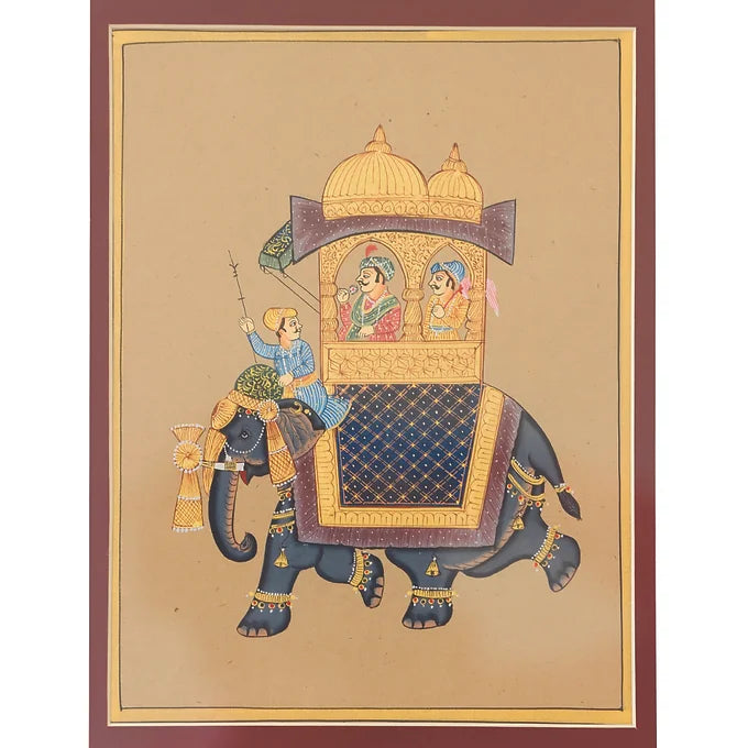 Gaja Collection Wall Painting - Gaj Sawaari Maharajah on Elephant