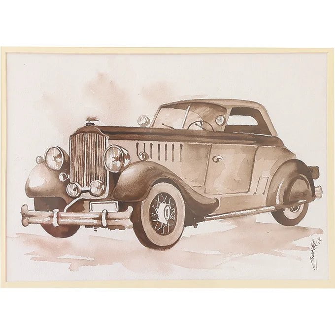 Vahaan Collection Wall Painting - Rolls-Royce Vintage Car