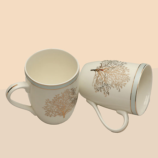 Cream Potli Hamper With Set of 2 Mugs