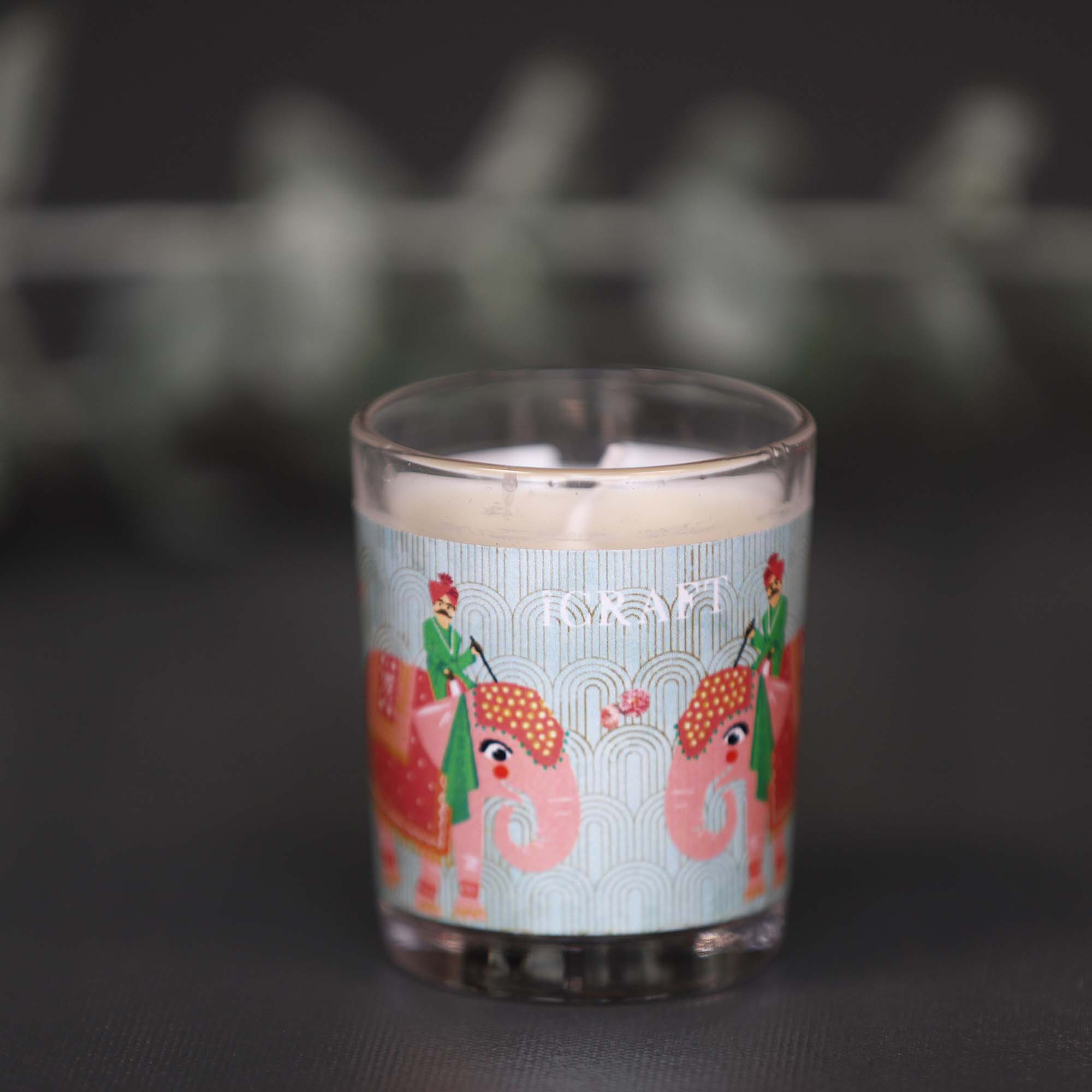 Royal Elephant Series Small Votive  Candle