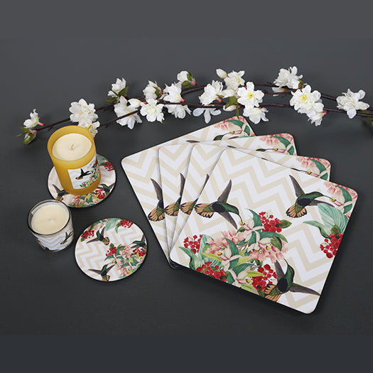 Charming Bird Series Square Trivets
