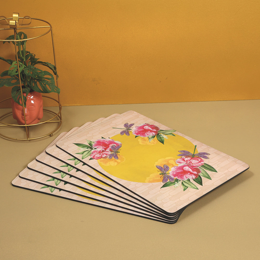 Mello Yellow Series Tablemats (Large)  - Set of 6