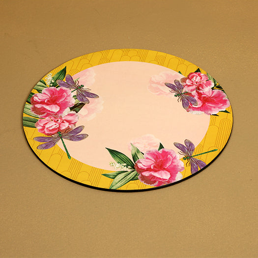 Mello Yellow Series Round Placemats - Set of 6