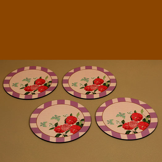 Lilac Haze Series Round Trivets - Set of 4