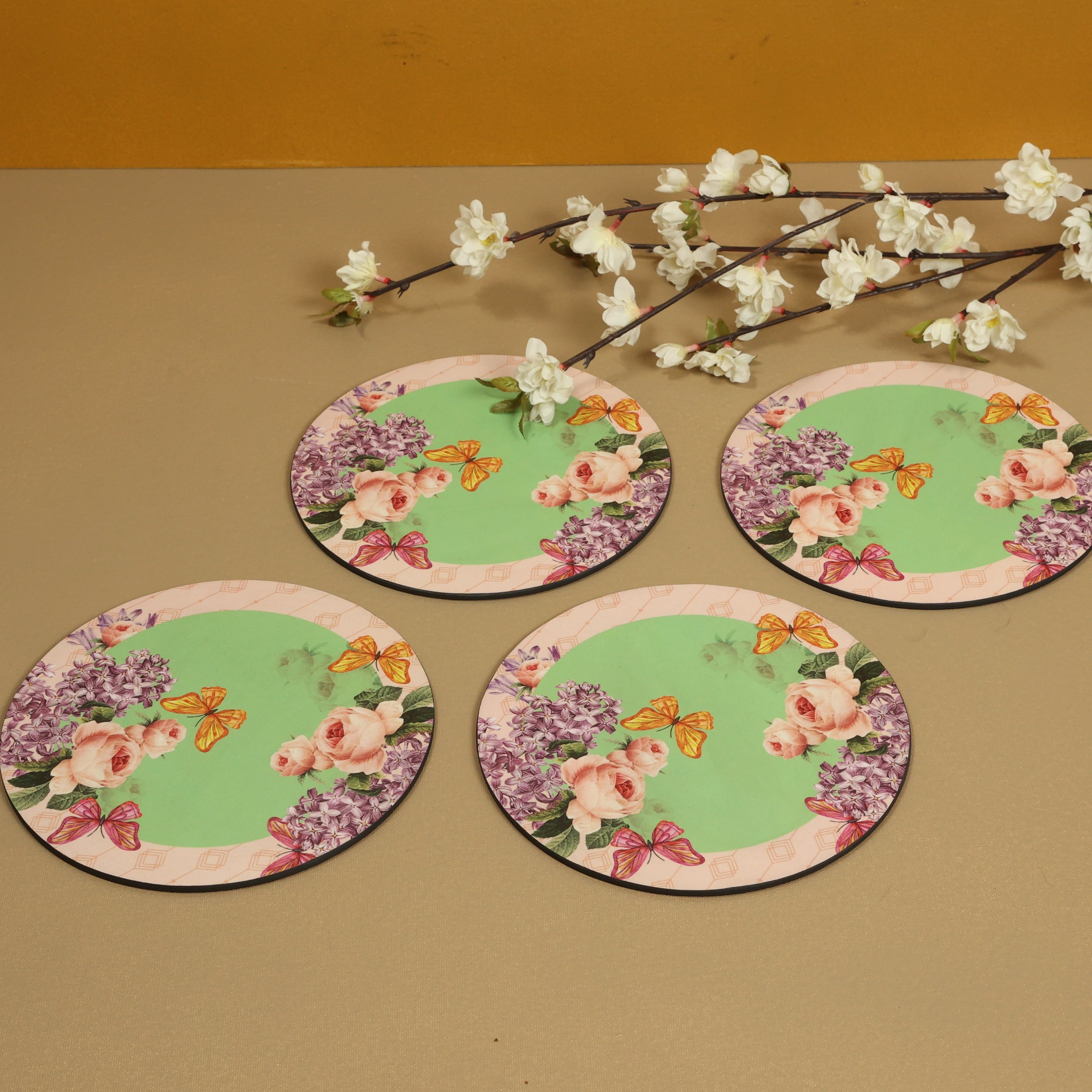 Groovy Mint Series Round Trivets - Set of 6