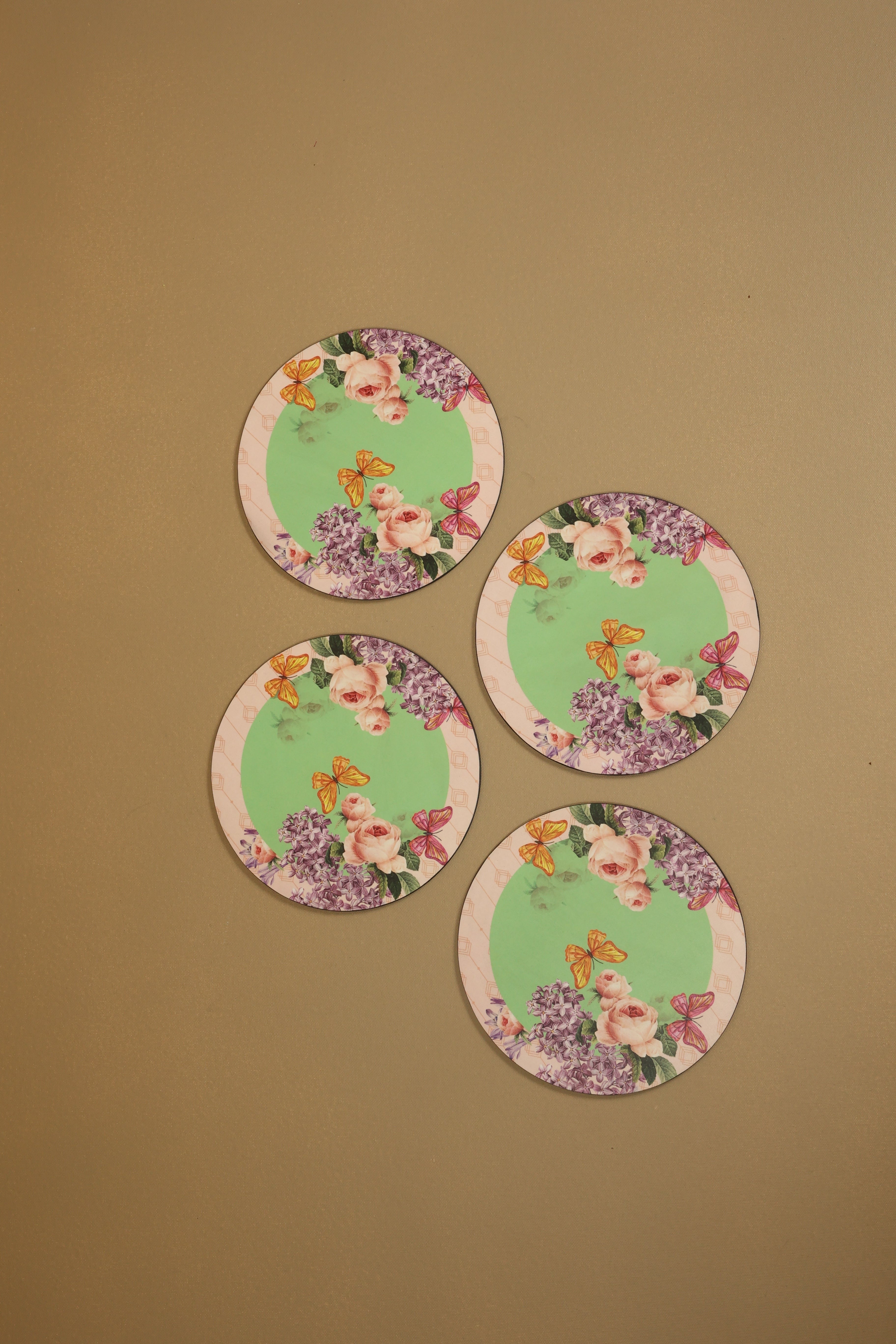 Groovy Mint Series Round Trivets - Set of 6